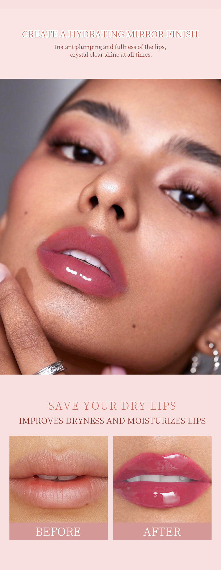 [ Your Private Label ] LIP MELTING HYDRATION long lasting moisturizing Aqua Mirror press pen Lipstick