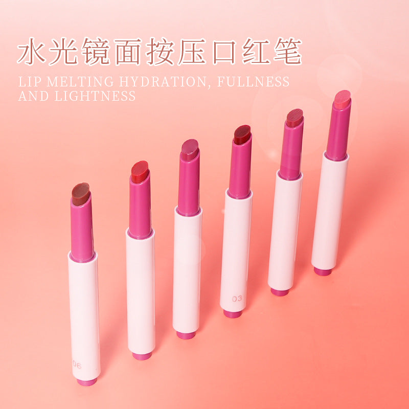 [ Your Private Label ] LIP MELTING HYDRATION long lasting moisturizing Aqua Mirror press pen Lipstick