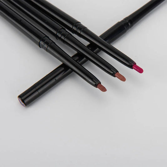 12 Colors Black Tube Lip Liner Waterproof Lip Liner Brown Vegan Matte Lipliner Wholesale Retractable Creamy Lip Liner