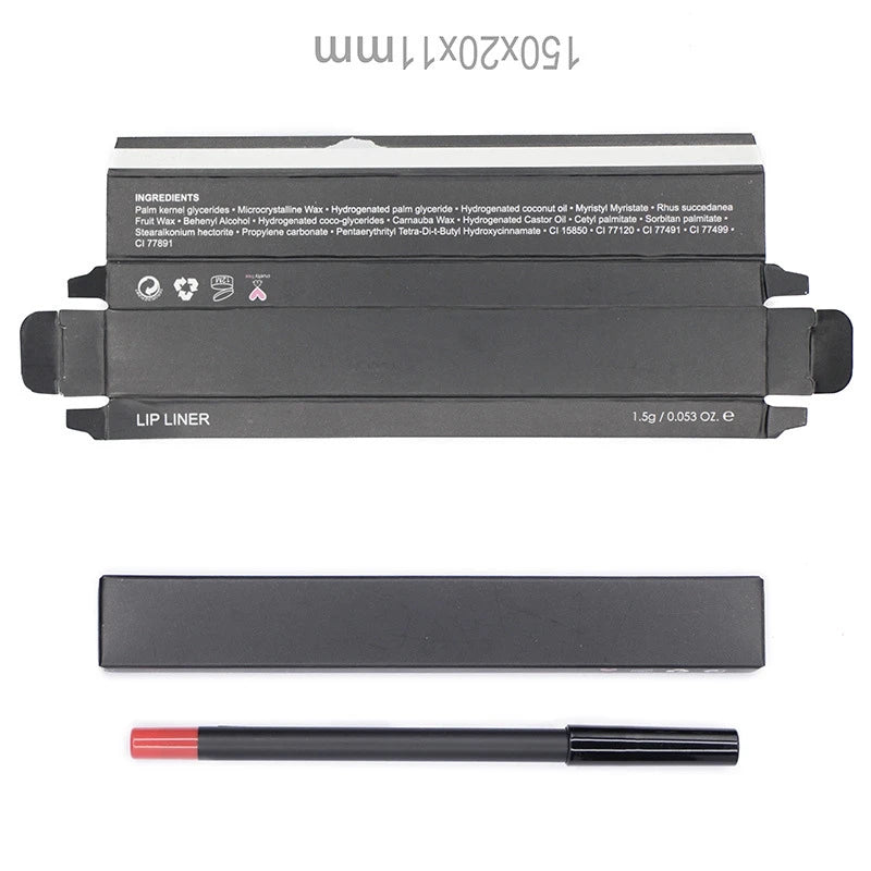 13 Colors No Brand Creamy Lip Liner Waterproof Long Last Lip Liner Pencil Waterproof Matte Customized Lipliners