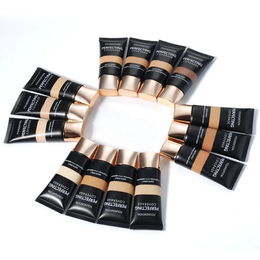[ Your Private Label ] Face Makeup Cosmetics 14 Colors Waterproof Liquid Matte Foundation Long Lasting