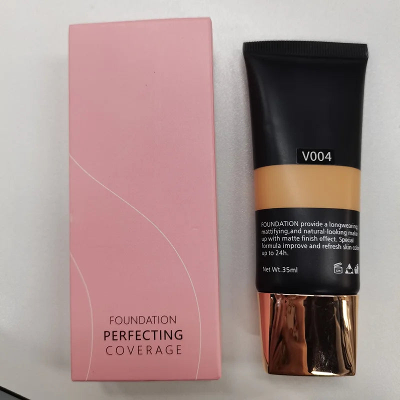 [ Your Private Label ] Face Makeup Cosmetics 14 Colors Waterproof Liquid Matte Foundation Long Lasting