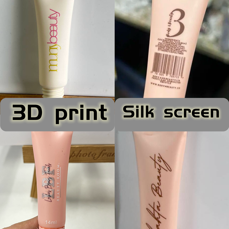 20ml lotion soft plastic bb cream squeeze tube matte purple liquid foundation massage bottle 20g lip gloss squeeze tubes