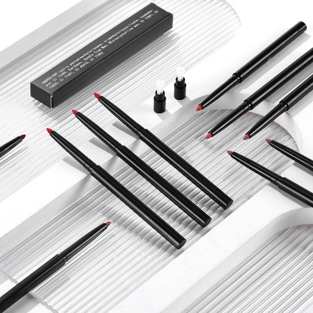 high quality 15 color lip use matte lip liner long lasting lip makeup pencil with sharpener lip liner
