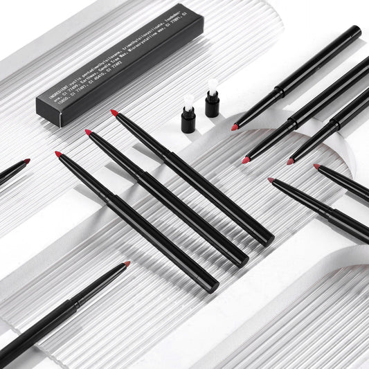 high quality 15 color lip use matte lip liner long lasting lip makeup pencil with sharpener lip liner
