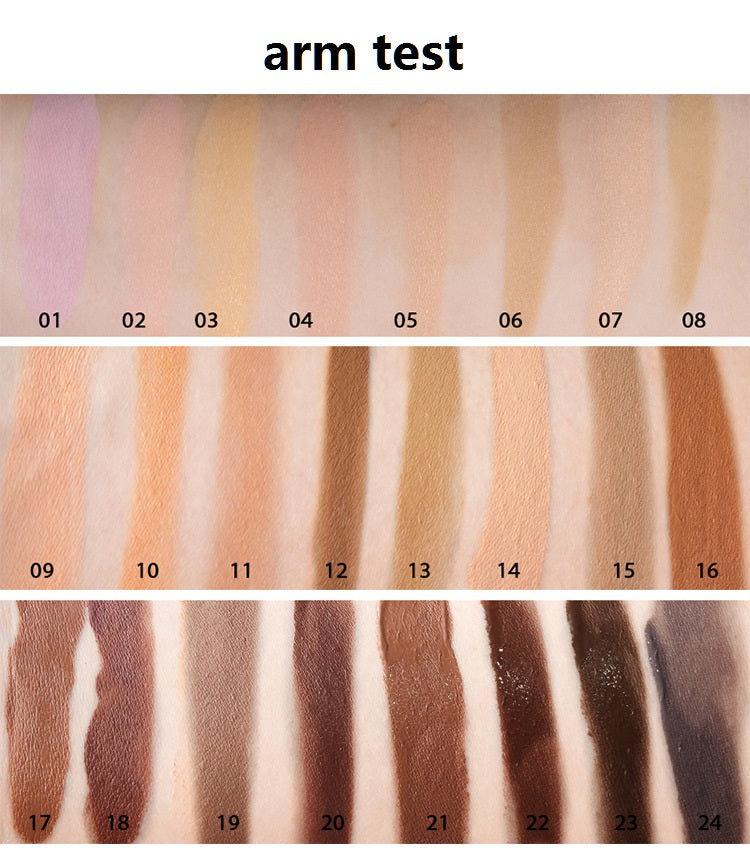 [ Your Private Label ] Luxury Silver Tube Waterproof Makeup Foundation Liquid High Definition 24-hour Long Lasting Face Hand Body Concealer Stick
