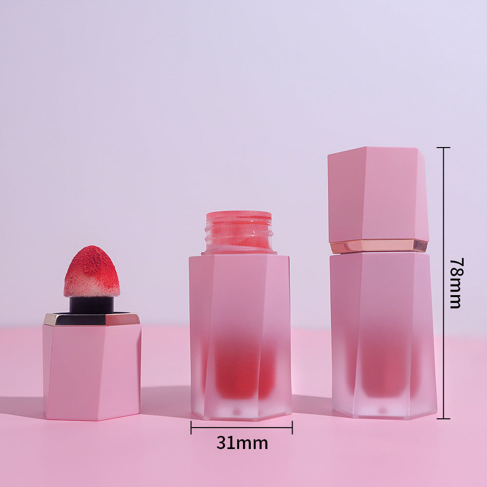 [ Your Private Label ] OEM Low MOQ Vegan Cruelty Free Pink Bottle Liquid Blush For Cheeks and Lips Waterproof Makeup Blush