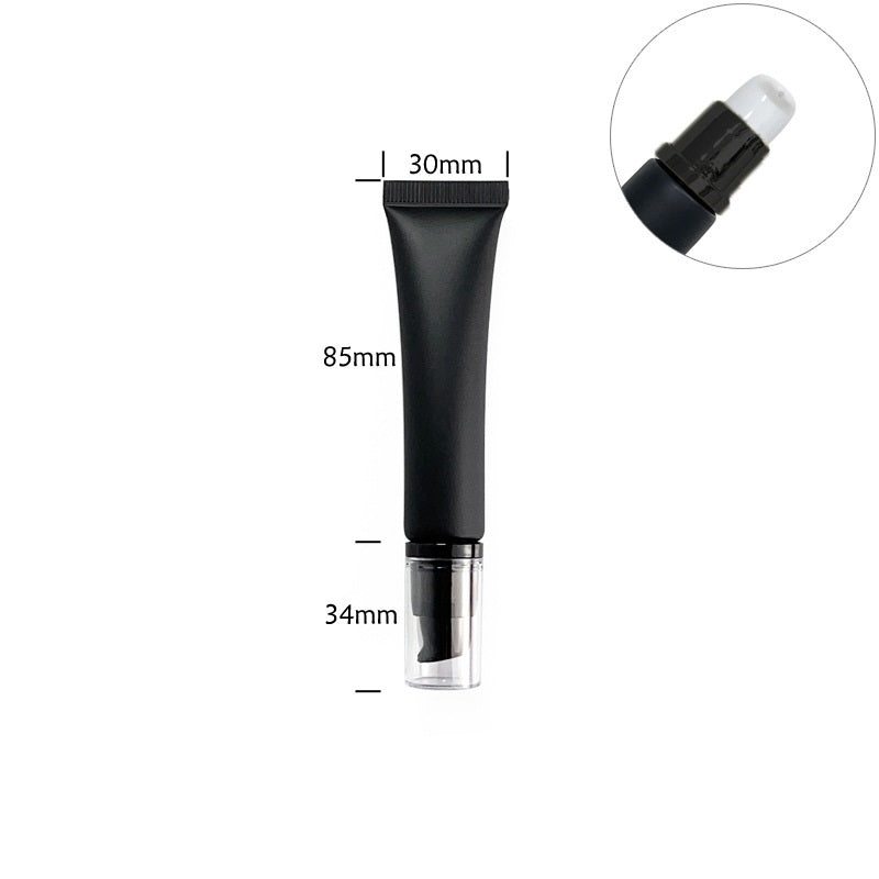 [ Your Private Label ] Empty Container 10g 15g 20g Soft Plastic Squeeze Tube Lipgloss Eye Cream Bb Lotion Cosmetics Tubes With Airless Pump Packaging