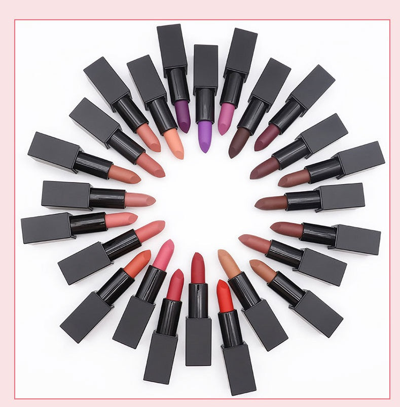 [ Your Private Label ] Diy Own Colors and Tube Private Label Long Lasting Waterproof Lipstick Nude Magnetic Lipstick Vegan Cruelty Matte Lipstick