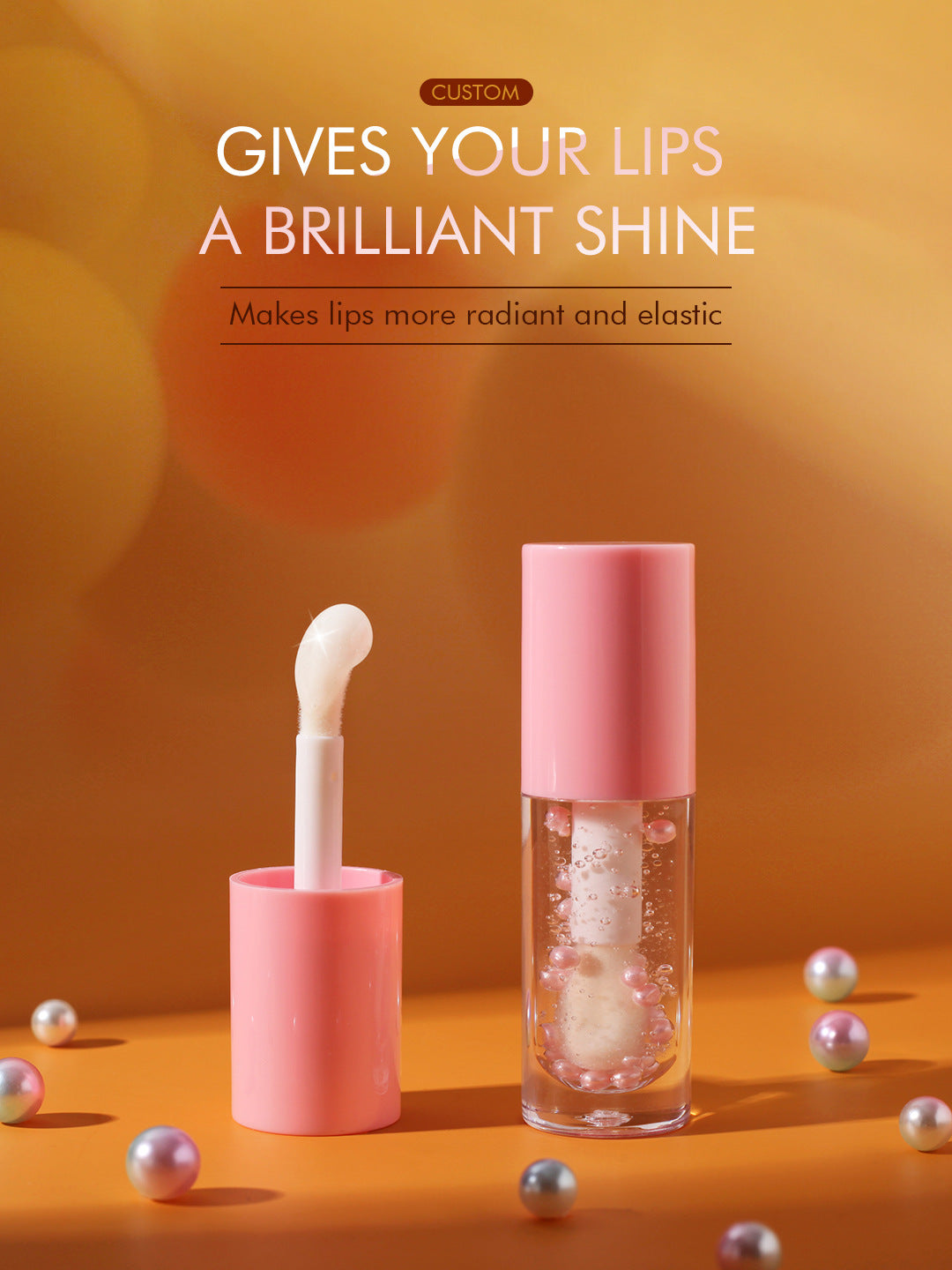 [ Your Private Label ] Color Changing lip Oil Clear Glossy Vegan Lipgloss Plumper Flavoring Oil Fruit Tint Glow Lip Oil