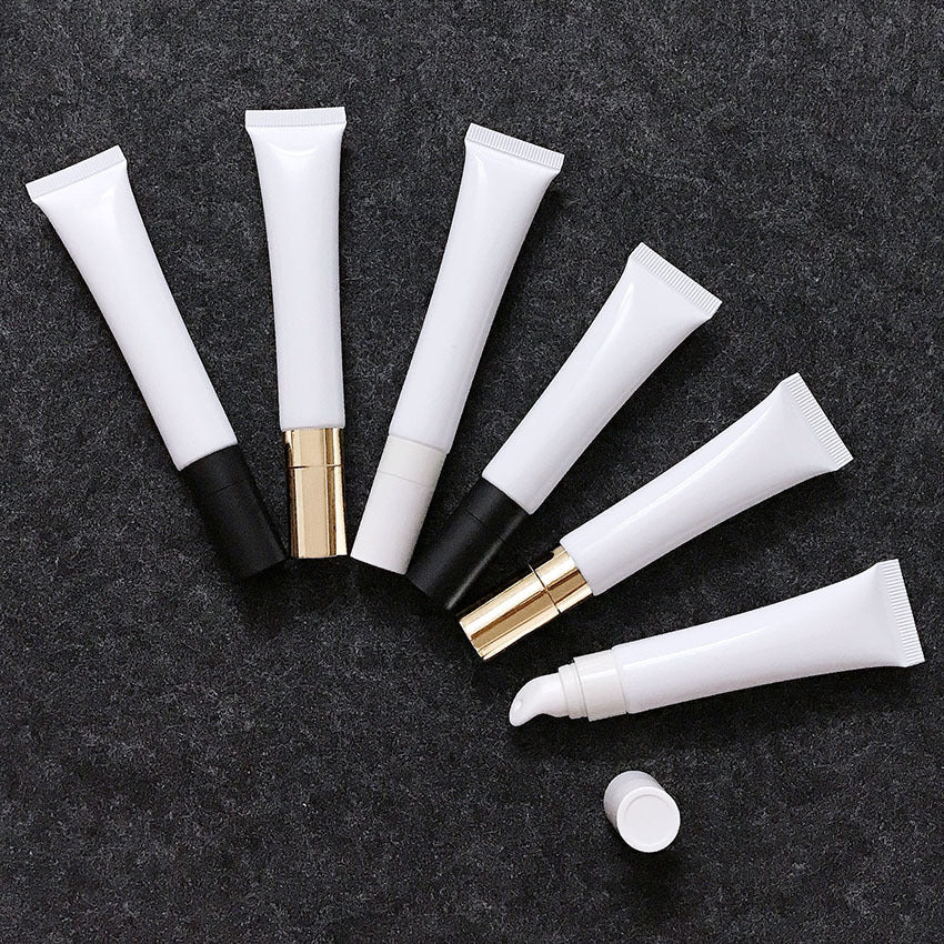 [ Your Private Label ] Empty Container 10g 15g 20g Soft Plastic Squeeze Tube Lipgloss Eye Cream Bb Lotion Cosmetics Tubes With Airless Pump Packaging