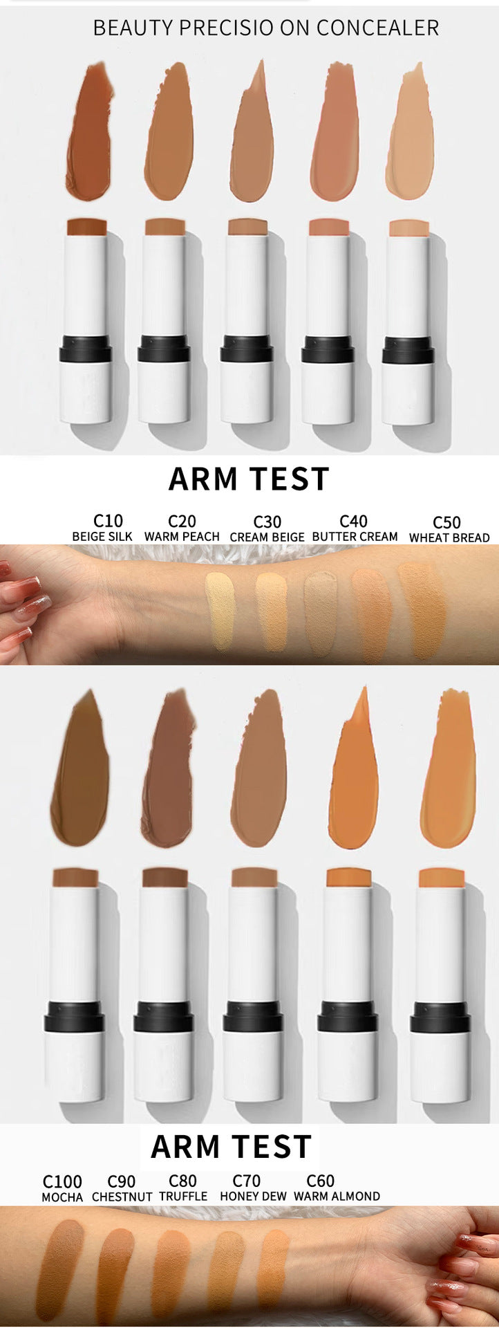 [ Your Private Label ] OEM Vegan Waterproof Moisturizer Make up Foundation Balm Wholesale Cosmetics Luxury Foundation Stick