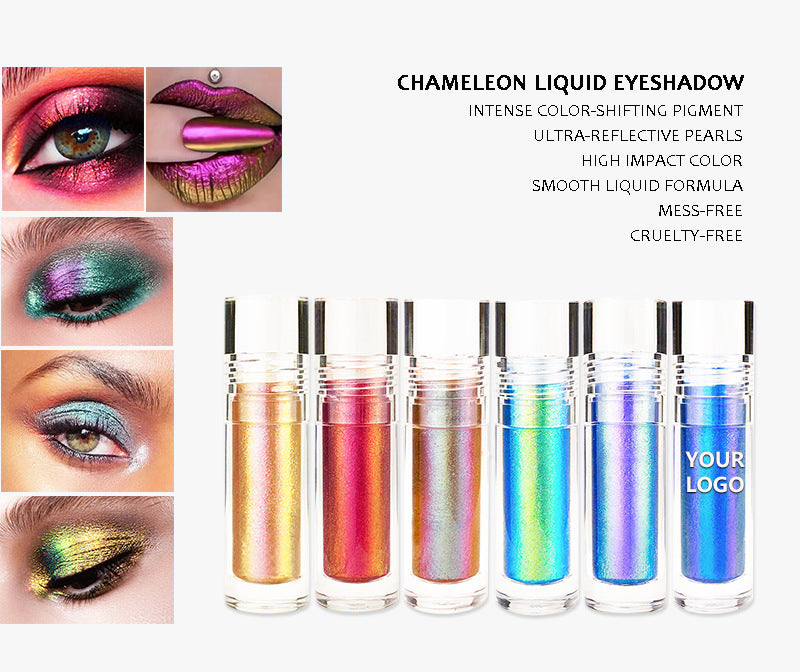 [ Your Private Label ] Wholesale Chameleon Liquid Eyeshadow 6 colors Multichrome High Pigment Eyeshadow