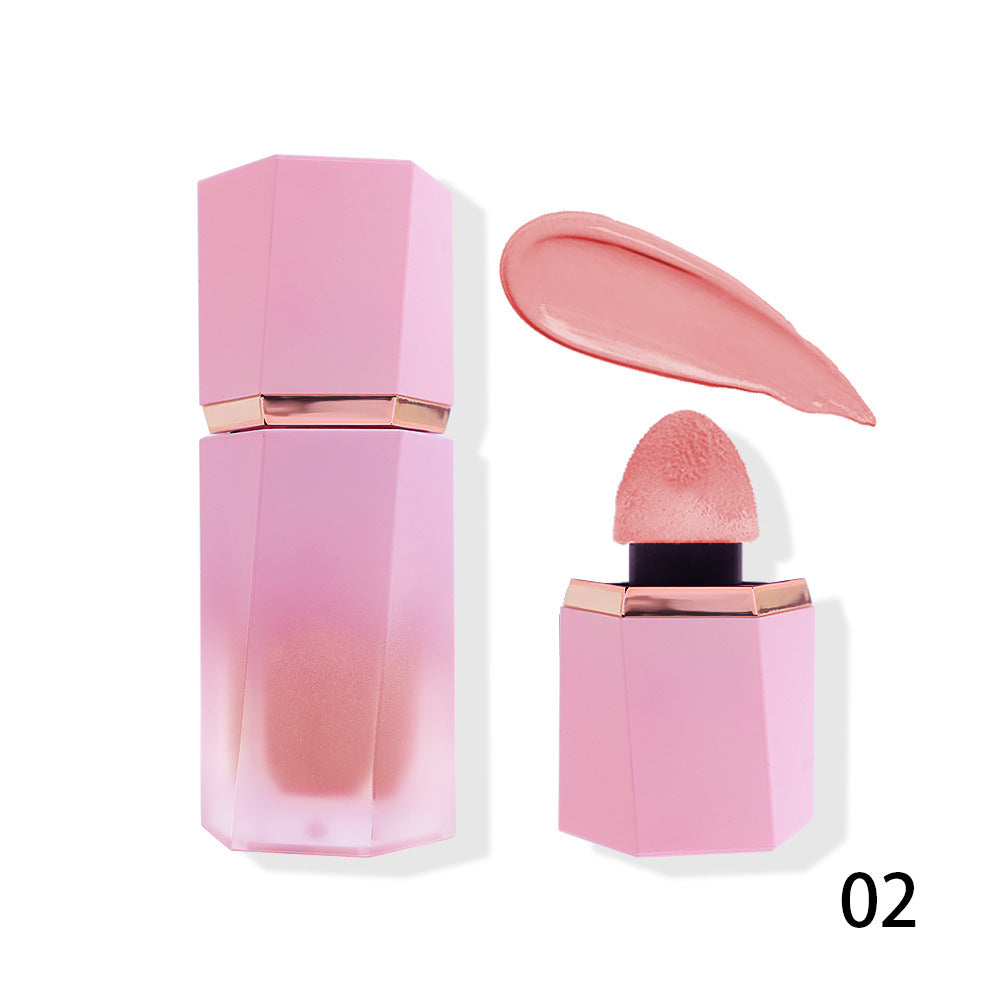 [ Your Private Label ] OEM Low MOQ Vegan Cruelty Free Pink Bottle Liquid Blush For Cheeks and Lips Waterproof Makeup Blush