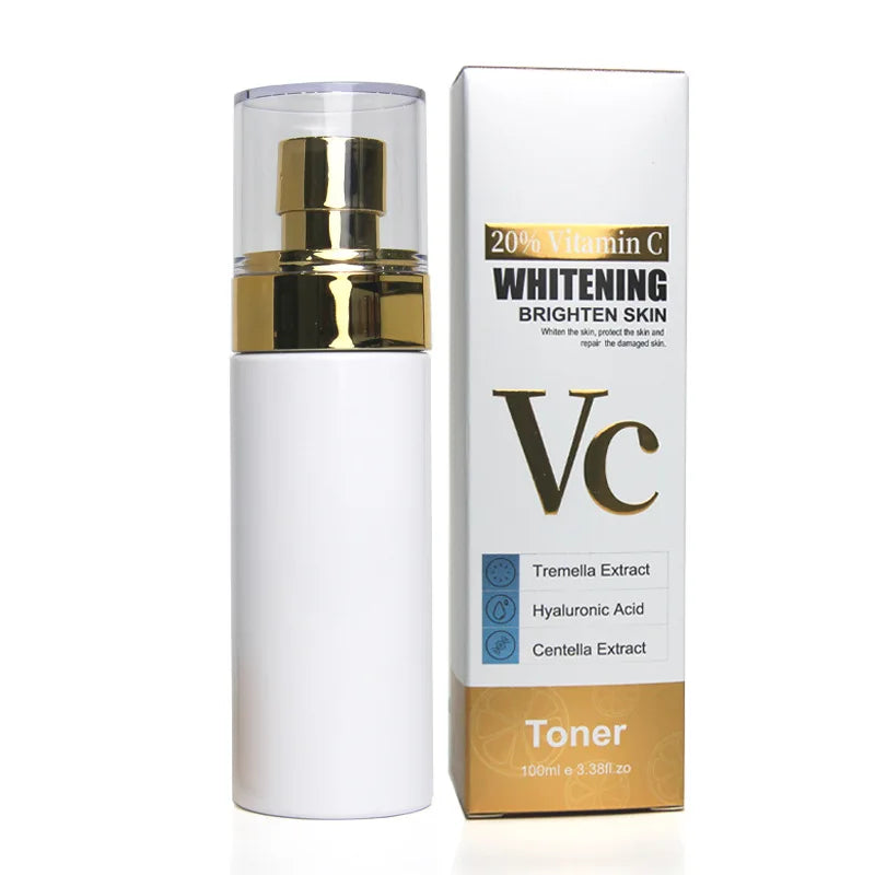 20% Vc Toner 100ml Moisturizing Anti-acne Whitening Face Vitamin C Repairing Hyaluronic Acid Facial Toner Skin Care Toner Spray