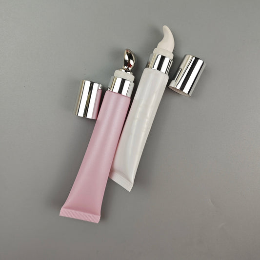 20Ml Empty Squeeze Cosmetics Lip Gloss Lip Balm Oil Tube Foundation Lotion Eye Cream Container Custom Logo Squeeze Lipgloss Tube