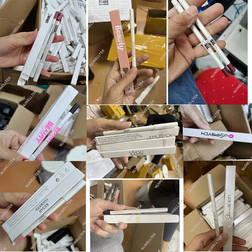 [ Your Private Label ] Custom Logo 21 Colors Lip Liner Box Brown Lip Liners Lipliner Pencil Vendor Vegan Creamy Lip Liner