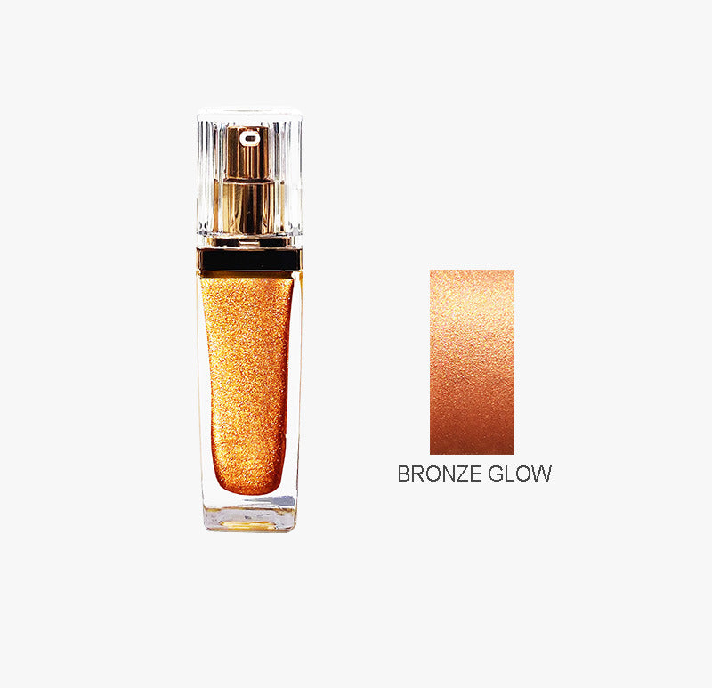 [ Your Private Label ] 7 colors Liquid Makeup Body Highlighter High Pigment Shimmer Oil Body And Face Highlighter Spray