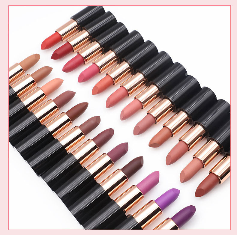 [ Your Private Label ] Diy Own Colors and Tube Private Label Long Lasting Waterproof Lipstick Nude Magnetic Lipstick Vegan Cruelty Matte Lipstick