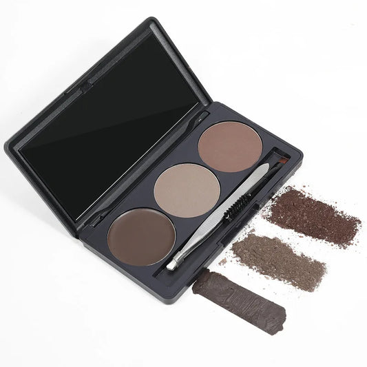 3 Colors Eyebrow Powder Palette Natural Makeup Private Label Eyebrow Powder
