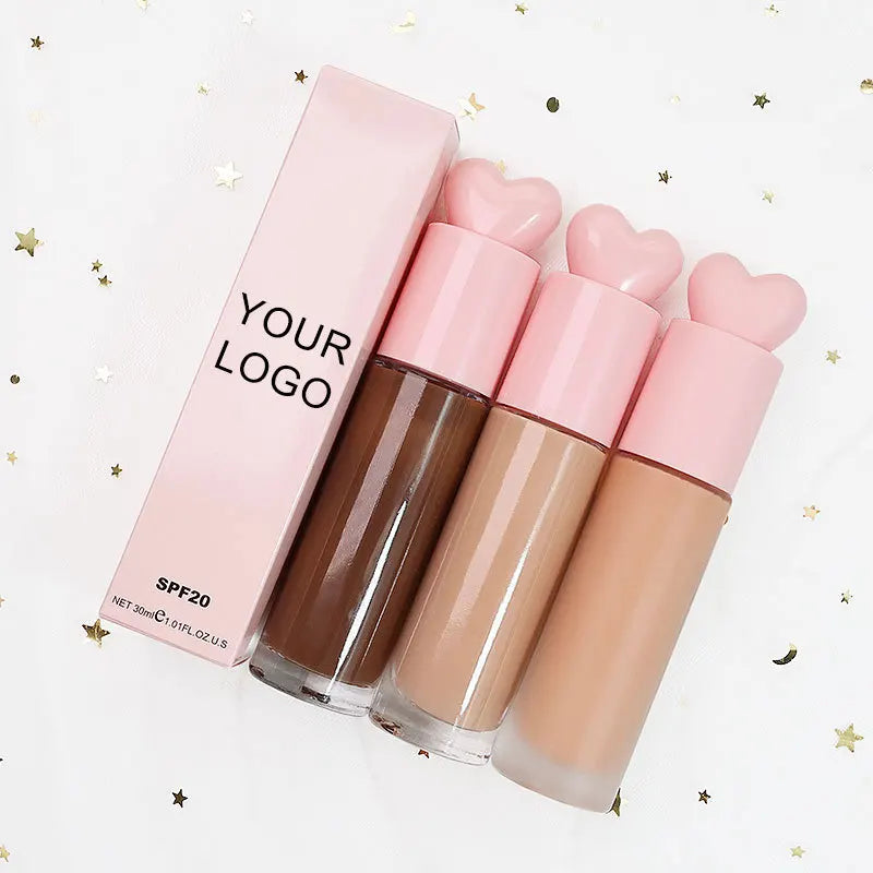 30 Colors Full Coverage Private Label Waterproof Long Wear and Shine Control Natural Makeup Matte Liquid Foundation
