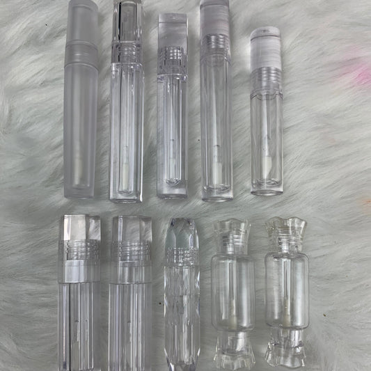 3ml 5ml 6ml 8ml Crystal clear Lip Gloss Tube Container Packaging Private Label Oem Empty Lipstick Tube Lipgloss Lip Gloss Tube