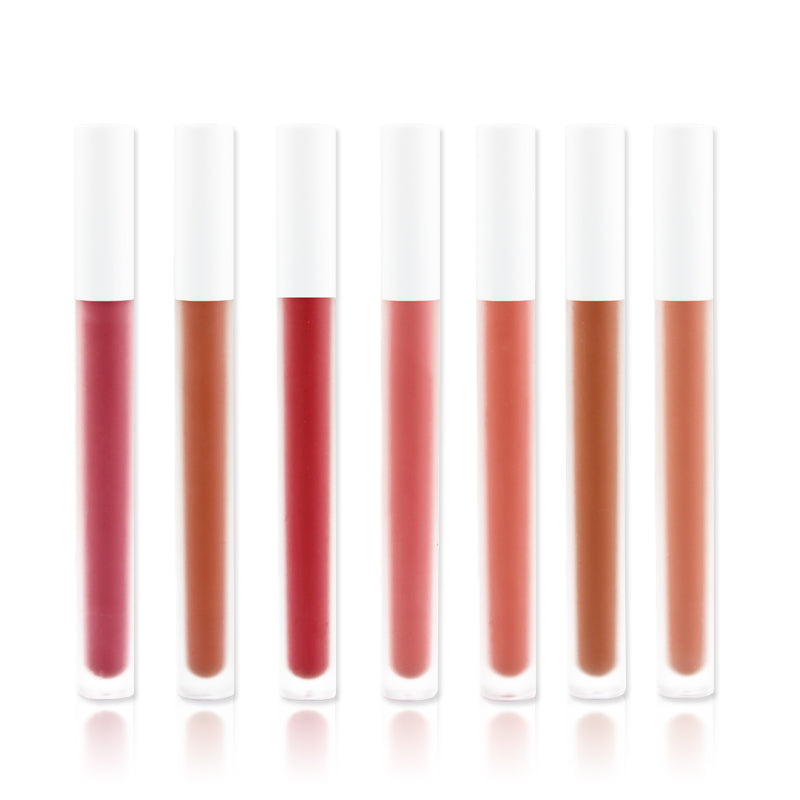 [ Your Private Label ] 7 Color Velvet Lip Gloss Hot Sell Lip Gloss Liquid Lipstick waterproof lip gloss