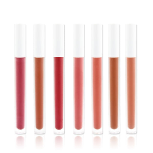 [ Your Private Label ] 7 Color Velvet Lip Gloss Hot Sell Lip Gloss Liquid Lipstick waterproof lip gloss