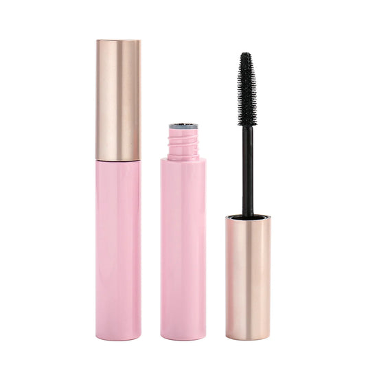 6colors pink Brown Custom logo Private Label Waterproof Eyelashes Mascara Makeup Smudge-proof Lengthening Mascara Vegan Mascara
