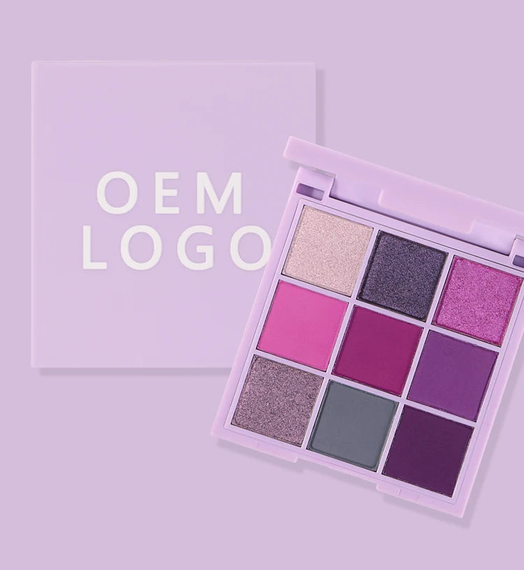 [ Your Private Label ] wholesale high pigment matte shimmer cosmetics makeup eyeshadow nude eye shadow pallet customize 9 color palette eye shadow