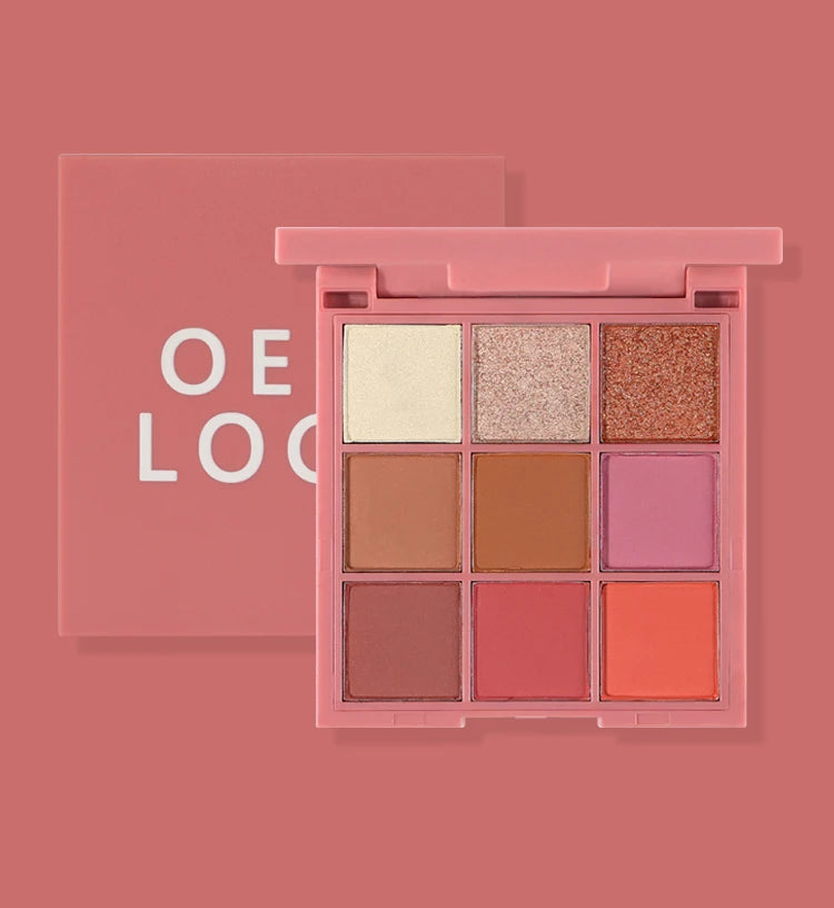 [ Your Private Label ] wholesale high pigment matte shimmer cosmetics makeup eyeshadow nude eye shadow pallet customize 9 color palette eye shadow