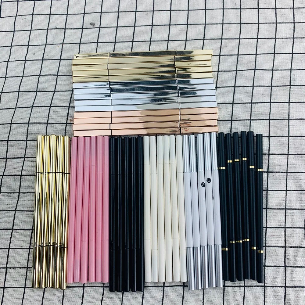 Automatic Waterproof Private Label Eye Brow Pencil Custom Your Brand Double Side Wholesale Ultra-fine Slim Thin Eyebrow Pencil