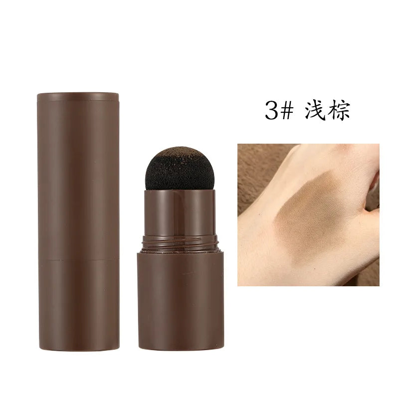 Best Price Eyebrow Stencil Kit Eye Brow Stamp Waterproof Eyebrow Powder Stick Long Lasting Eyebrow Hairline Powder with Sponge
