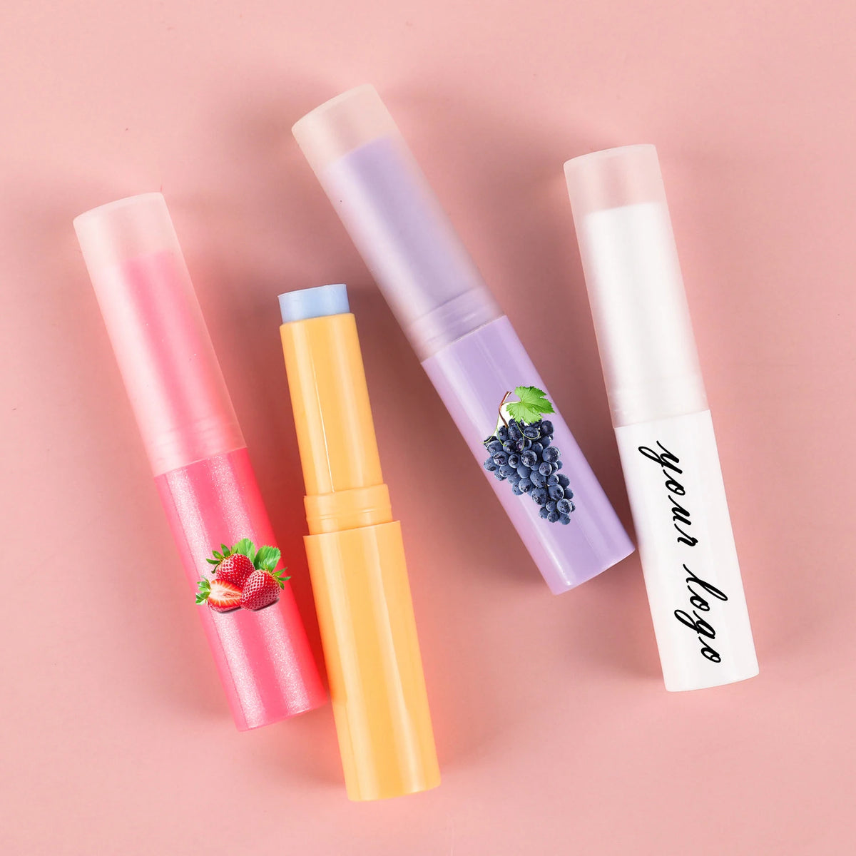 Cheap Price Fruit Scented Moisturizing Lip Balm Stick Customized Longlasting Nourishing Lip Care Balm