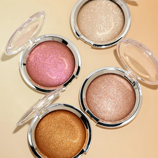 Cruelty Free Holographic Face Single Creamy Highlighter Cream Sparkle Diamond Shimmer Long Lasting Highlighter Palette