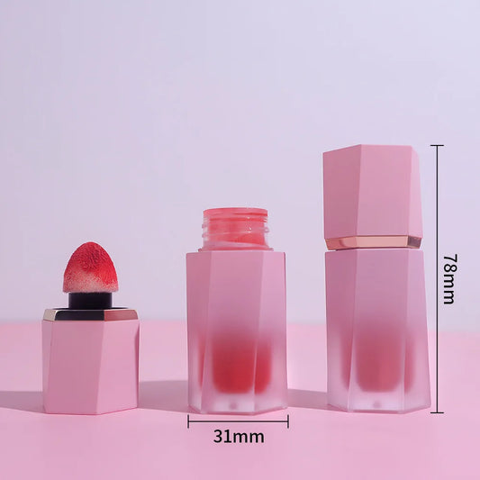 Cruelty Free Vegan Waterproof Liquid Blush Private Label Lip Cheek Blush Vendors Pigment Liquid Korean Makeup Liquid Blush