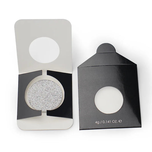 Custom Empty Makeup Cardboard Eye Shadow Palette Single Pan Package Paper Box Private Label Matte Eyeshadow Flat Envelopes