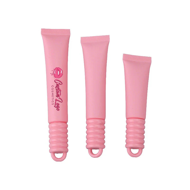 Custom Empty  Plastic  Lipstick Lip Gloss Tube Lip Balm Container With Plastic Applicator Lip Gloss case Lip Gloss Soft Tube