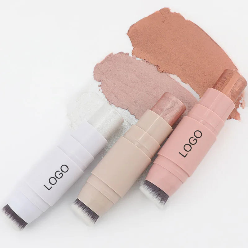 Custom Logo Cheek Tint Pink Cream Blusher Private Label Waterproof Vegan Contour Bronzer Highlighter Face Make up Blush Stick