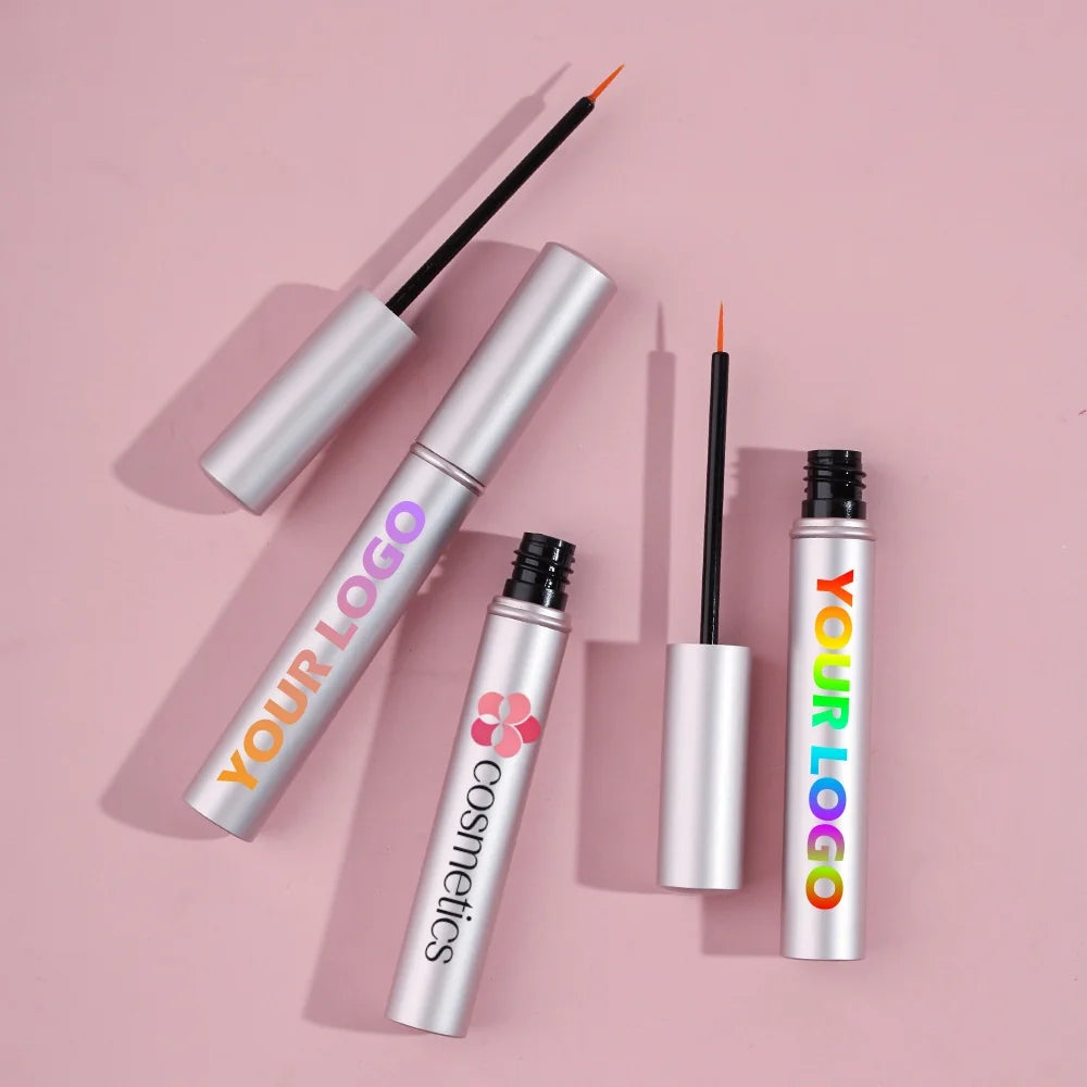 Custom Logo Eyelash Growth Eye Lash Serum Liquid Eyelash Enhancer Lengthening Thickening Eyelashes Serum