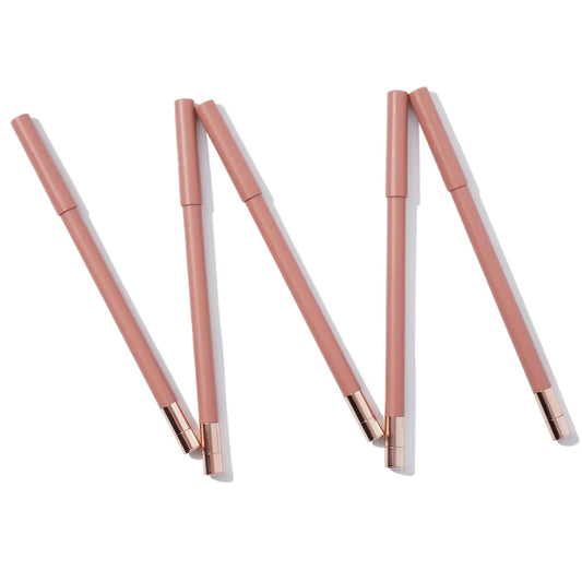 Custom Logo Labeling Brown Lip Liner Pencil Set 8 Waterproof Creamy Mineral Colors for All Skin Types
