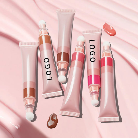 Custom Oem No Logo Pink Cheek Tint Vegan Cruelty Free Cream Liquid Blush Cheeks and Lips Private Label Makeup Cushion BB Blush