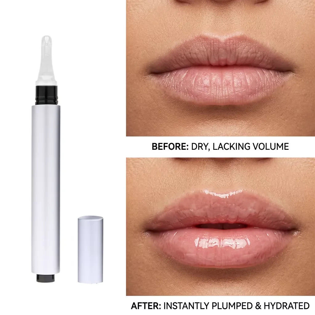 Custom Plumping Gloss Liquid Lip Plumper Extreme Natural Volume Hyaluronic Moisturizing Lip Maximizer Enhancer