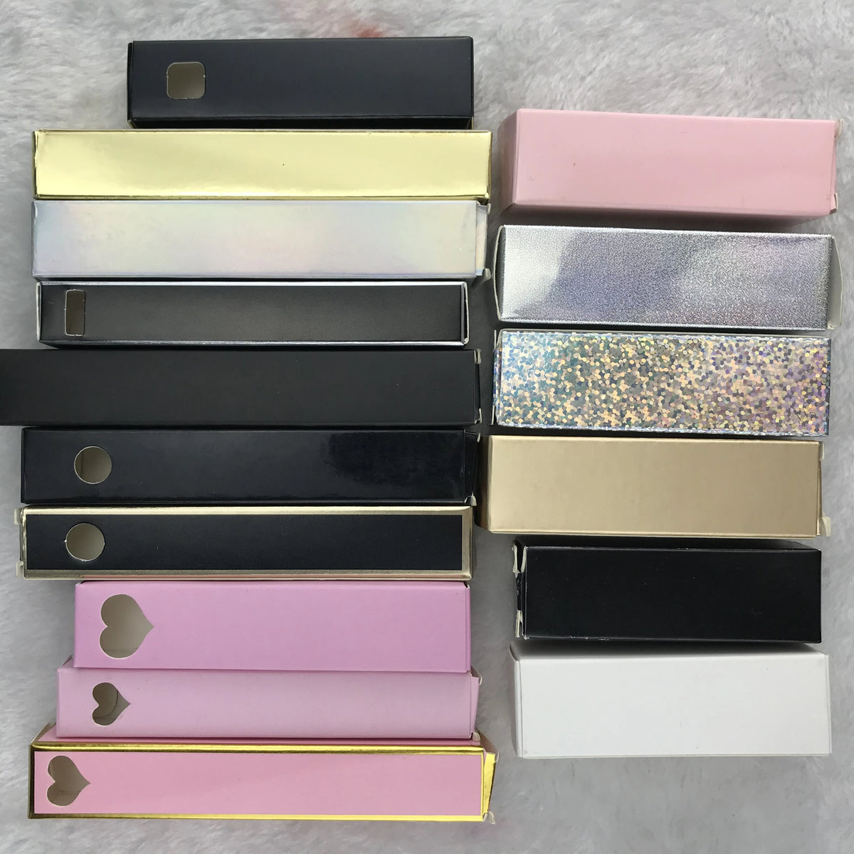 Custom Printing Thick Paperboard Lip Balm Gloss Lipgloss Lipstick Tube Folding Packaging Box