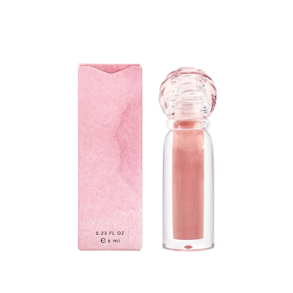 Custom Private Label Cute Clear Bottle Lip Plumping Vegan Liquid Glitter Makeup Lip Gloss High Pigment Shimmer Shiny Lip Gloss