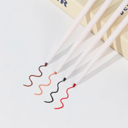 Custom Private Label  Twist Lip Liner Pencil Vegan Creamy Matte Lipliner Private Label Twist up Lip Fix Liner Pencil With Brush