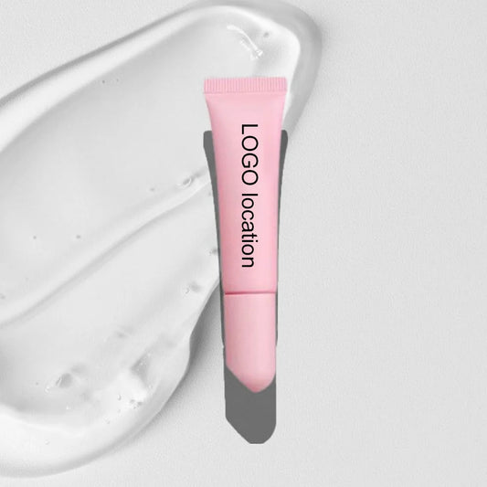 Custom Vanilla Flavor Vegan Lip Gloss Plastic Squeeze Tube Lip Balm Soft Tube Lip Cream Gel Tube Moisturizing Makeup Lipgloss