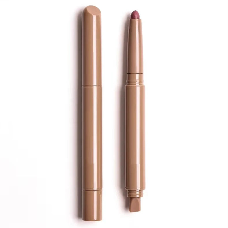 Custom Water Proof Long-Lasting Peptide Lip Liner Sharpener Brown Retractable Peptide Lip Shape Cream Plumping Lip Liner Pencil