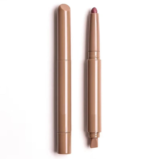 Custom Water Proof Long-Lasting Peptide Lip Liner Sharpener Brown Retractable Peptide Lip Shape Cream Plumping Lip Liner Pencil