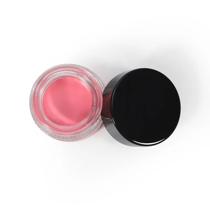 Custom Your Logo Face Cosmetic White Black Lid 7 Colors High Pigmented Vegan Blush Cream